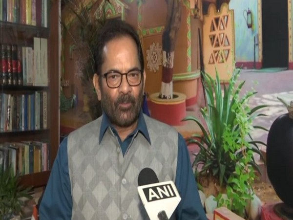 Union Minister Mukhtar Abbas Naqvi. (Photo/ANI)