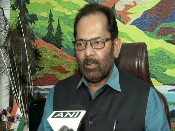 Union Minister Mukhtar Abbas Naqvi speaking to ANI about the journalist Vikram Joshi, who was shot ready on July 20.