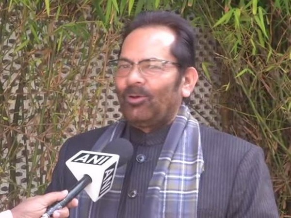 Union Minister Mukhtar Abbas Naqvi. Photo/ANI