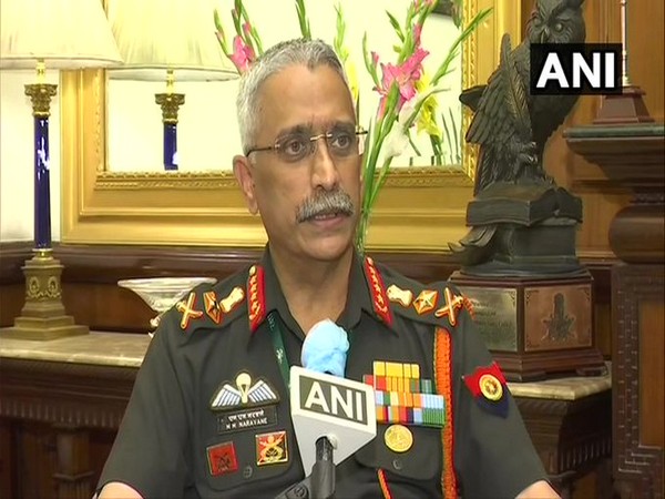 Army chief Gen Manoj Mukund Naravane speaking to ANI on Tuesday. Photo/ANI