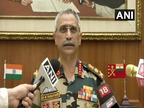 Army Chief General MM Naravane speaking to reporters in New Delhi on Friday. Photo/ANI