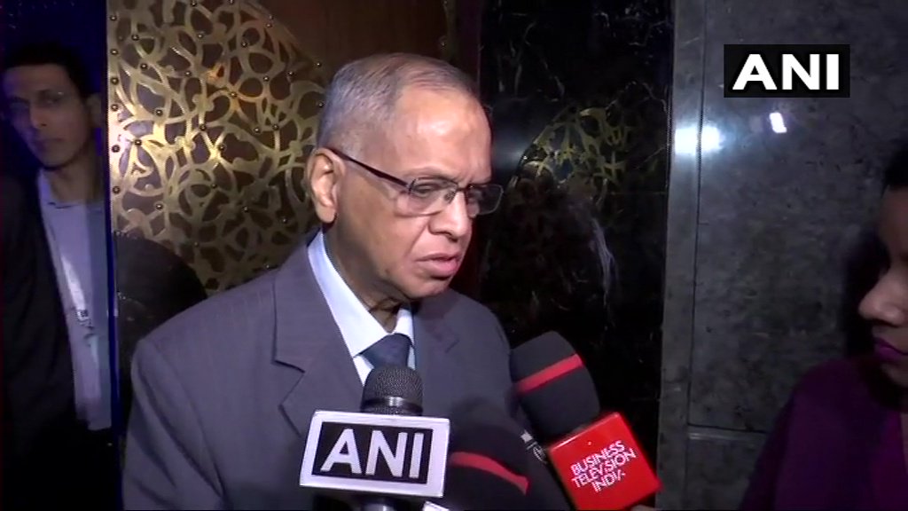 Narayana Murthy in New Delhi on Thursday