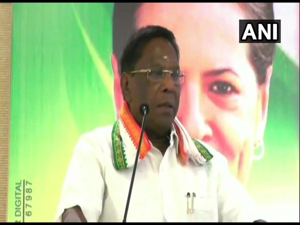 Puducherry CM V Narayanasamy speaking at an event on Friday. Photo/ANI
