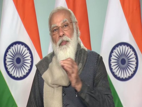 Prime Minister Narendra Modi speaking at the Climate Adaptation Summit 2021.