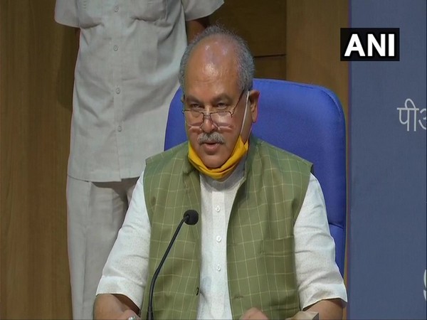 Agriculture Minister Narendra Singh Tomar during a press conference in New Delhi on Monday. Photo/ANI