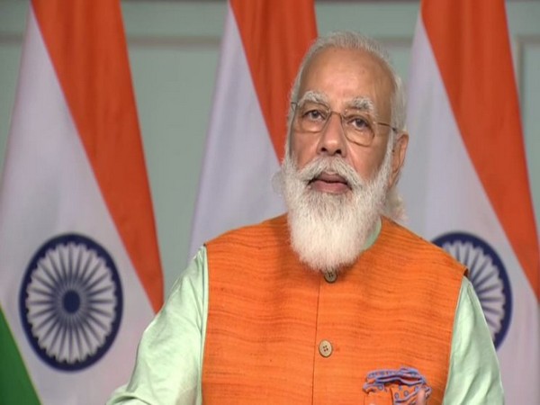 PM Narendra Modi speaks at the unveiling of Swami Vivekananda's statue in JNU on Thursday. (Photo/ANI)