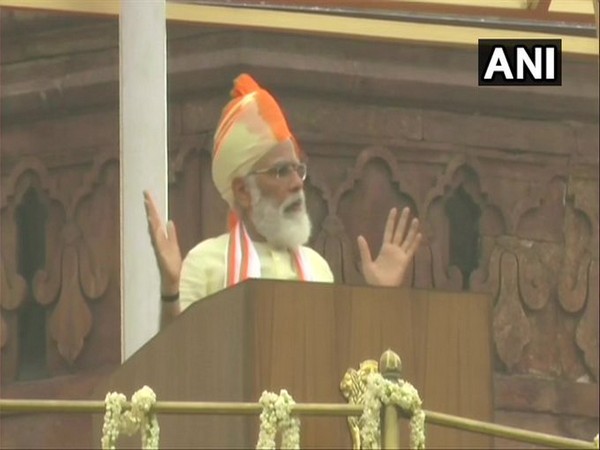 Prime Minister Narendra Modi addressing from the ramparts of Red Fort on Independence Day.