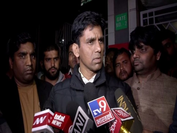 AAP MLA from Mehrauli Naresh Yadav speaking to reporters in New Delhi on Wednesday. Photo/ANI