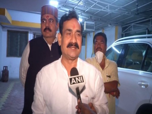 BJP leader Narottam Mishra speaking to ANI in Bhopal on Tuesday. [Photo/ANI]