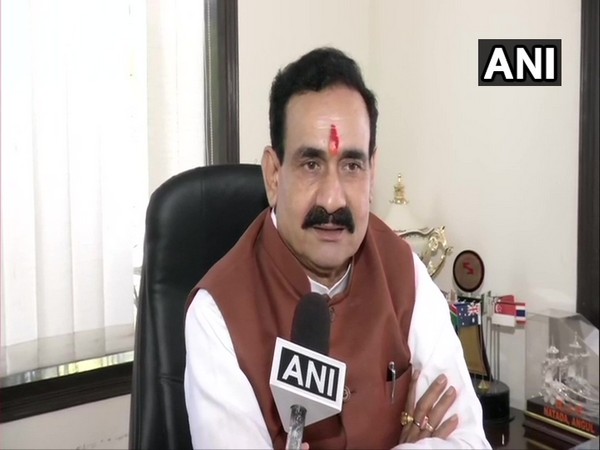 BJP Chief Whip in Madhya Pradesh Assembly Narottam Mishra speaking to ANI on Tuesday. Photo/ANI