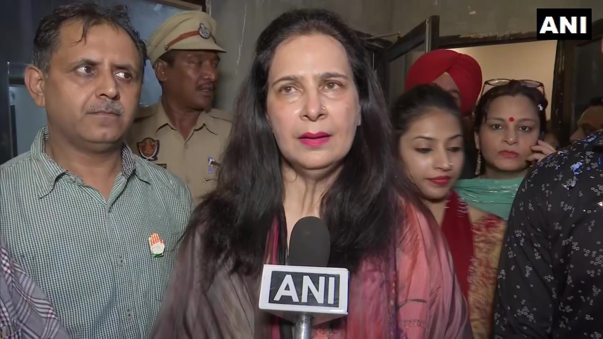 Congress leader Navjot Kaur Sidhu speaking to ANI in Amritsar, Punjab on Wednesday. 