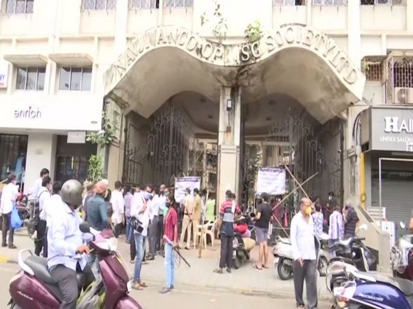 Navjivan Co-op housing society has been sealed. Photo/ANI