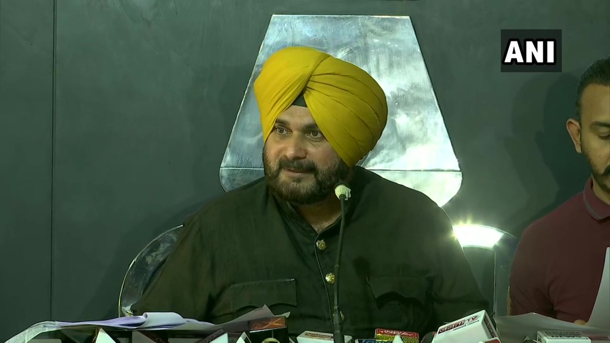 Punjab Minister and Congress leader Navjot Singh Sidhu addressed media on Thursday in Chandigarh. 