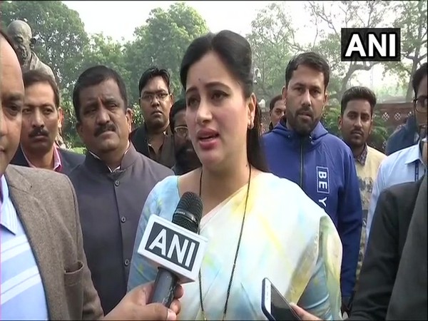 Independent MP Navneet Rana speaking to ANI in New Delhi on Friday. (Photo/ANI)