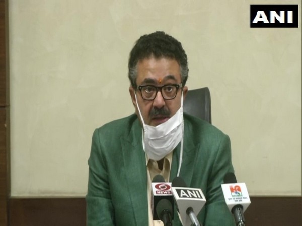 Navneet Sehgal, Uttar Pradesh Additional Chief Secretary, Information during a press briefing on Sunday. (Photo/ANI)