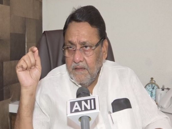NCP leader Nawab Malik speaking to ANI in Mumbai on Tuesday. (Photo/ANI)