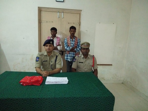 Two accused Naxal sympathisers arrested by police. (Photo/ANI)