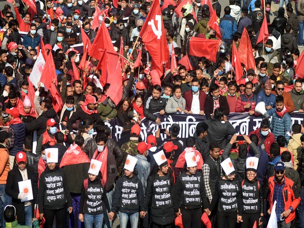 Rival Nepal Communist Party faction hit street of Kathmandu in show of powe, 