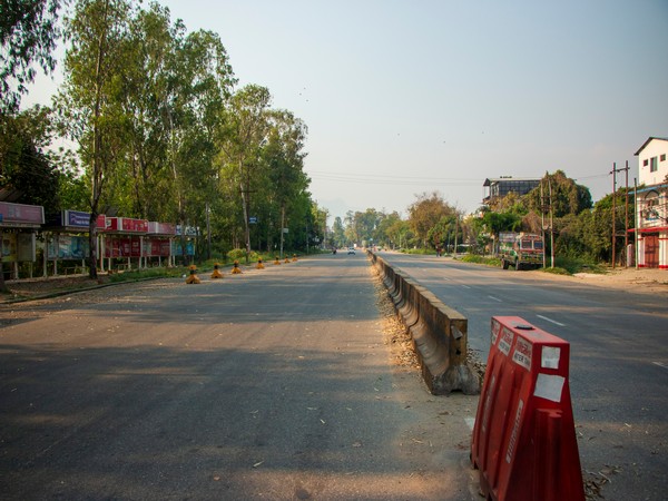 A deserted street in Bharatpur, Nepal amid nation-wide lockdown due to COVID-19