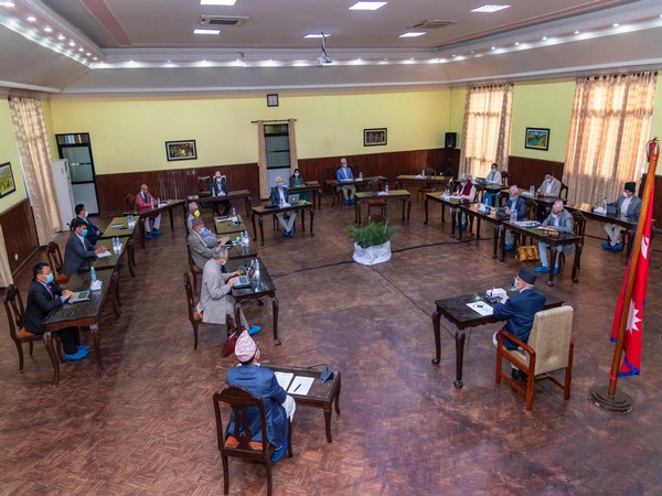 Prime Minister KP Sharma Oli at the cabinet meeting, at the Prime Minister's official residence in Baluwatar, held on Saturday.  (Credit: Nepal PM Secretariat)