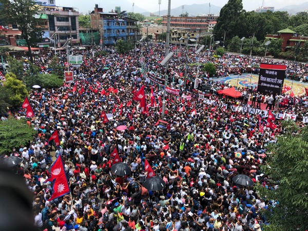 A massive protest was held in Kathmandu on Wednesday demanding scrapping of Guthi Bill.