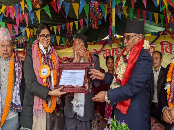 The inaugural ceremony of Aiselubhume Secondary School in Nuwakot district on Monday.