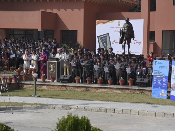 The Indian Mission in Nepal celebrates Constitution Day on Tuesday (Picture Credits: India in Nepal/Twitter)