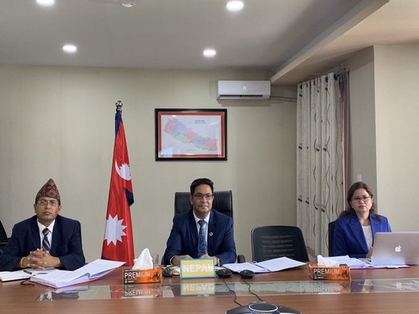 A delegation from Nepal at the 4th BIMSTEC Permanent Working Committee meeting on Monday.