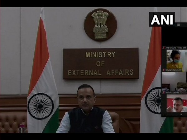 MEA spokesperson Anurag Srivastava addressing a weekly briefing