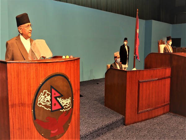 Nepali Prime Minister KP Sharma Oli during a Parliament session on Tuesday.