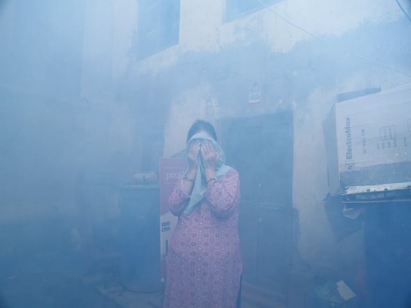 Citizens of Lagan took a sigh of relief on Thursday took sight of relief as disinfectants were sprayed in and around their locality.