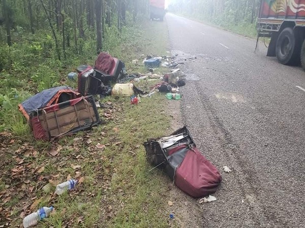 Road accident on Nepal highway
