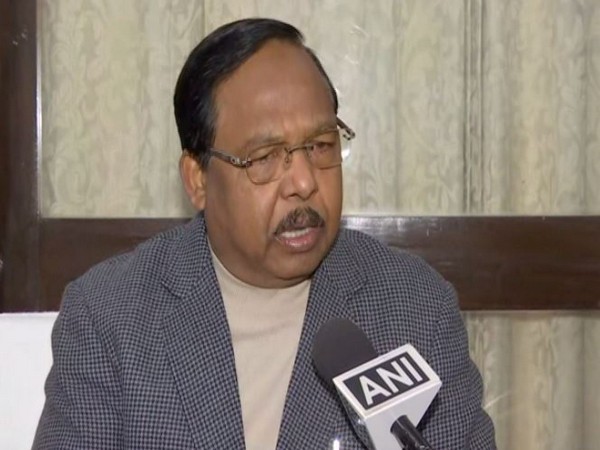 Jharkhand BJP co in-charge Ramvichar Netam speaking to ANI in New Delhi on Monday. (Photo/ANI)
