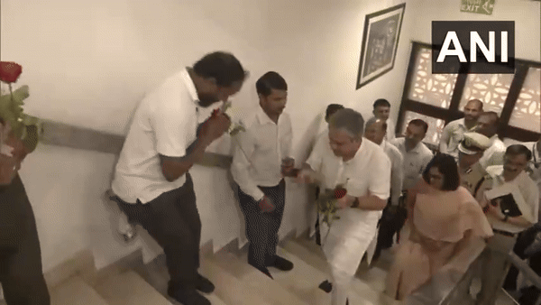 Ashwini Vaishnaw takes charge as Minister of Railways. (Photo/ANI)