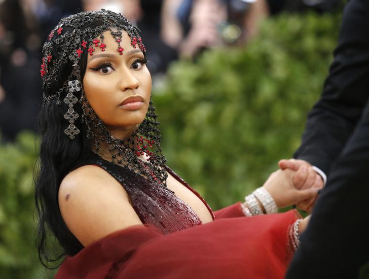 Rapper Nicki Minaj arrives at the Metropolitan Museum of Art Costume Institute Gala (Met Gala) 