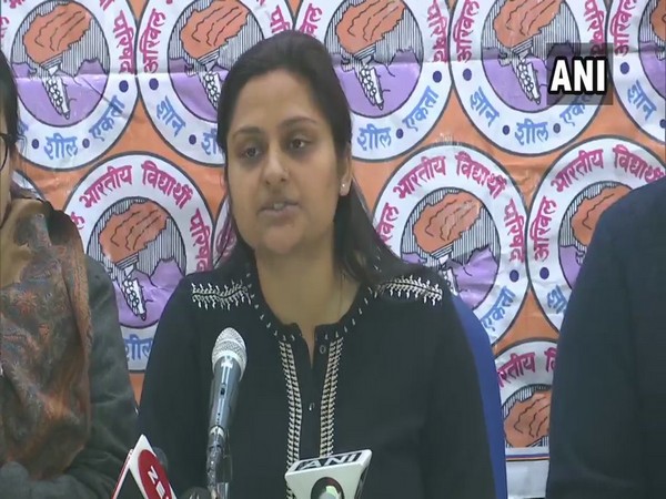 ABVP national general secretary Nidhi Tripathi