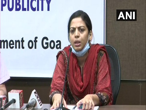 Goa Health Secretary, Nila Mohanan addressing a press conference on Tuesday