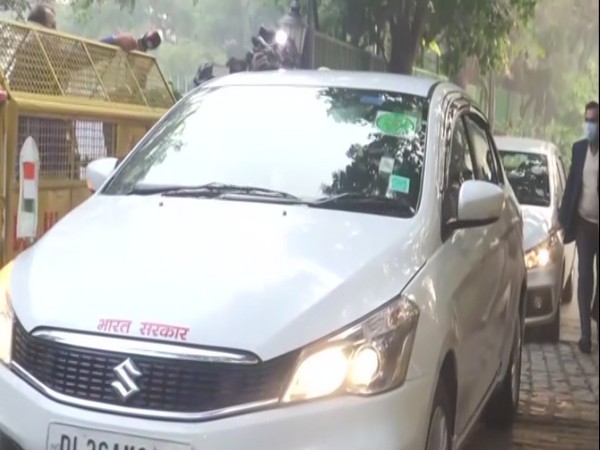 FM Sitharaman leaves her residence for North Block