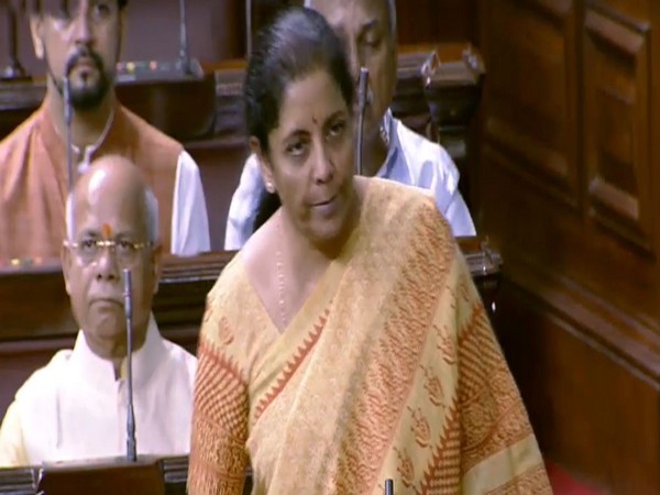 Finance and Corporate Affairs Minister Nirmala Sitharaman (Courtesy: Rajya Sabha TV)   