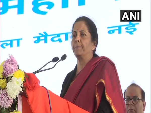 Finance Minister Nirmala Sitharaman addressing an event in Delhi.