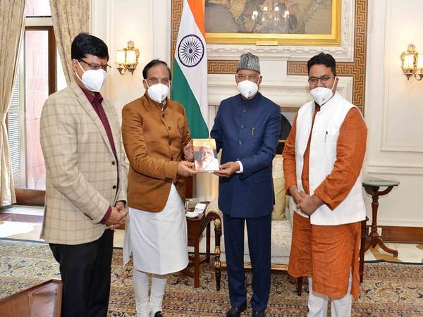 Union Education Minister Ramesh Pokhriyal Nishank on Saturday presented the first copy of his book 