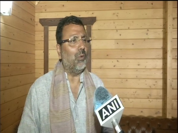 BJP leader and Lok Sabha MP from Godda, Nishikant Dubey talking to ANI. [Photo/ANI]