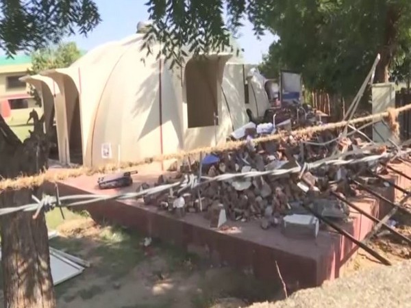 Ashram of self-styled godman Nithyananda demolished in Ahmedabad on Saturday. Photo/ANI