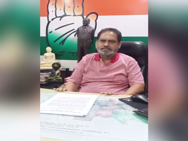 Maharashtra Cabinet Minister Nitin Raut talking at a press conference on Tuesday. Photo/ANI