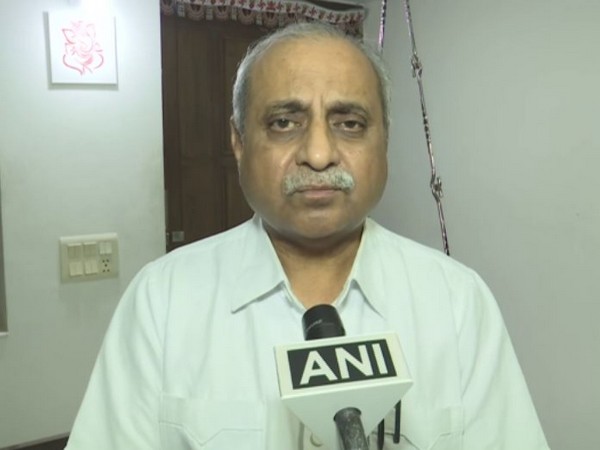 Gujarat Deputy Chief Minister Nitin Patel speaking to ANI on Thursday. Photo/ANI