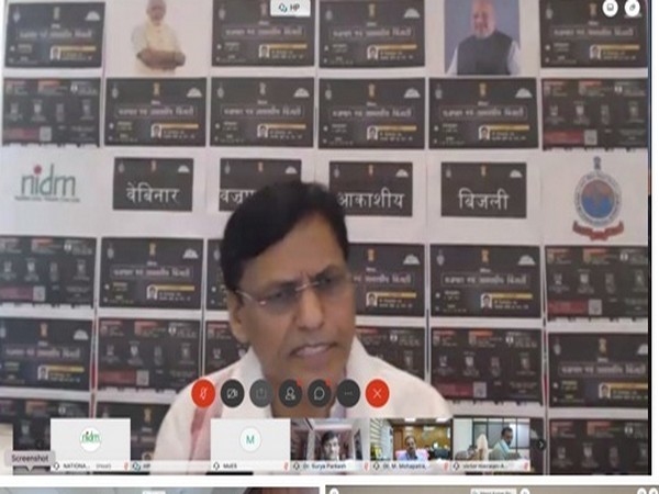 Union Minister of State for Home Affairs, Nityanand Rai during 'Thunderstorms and Lightning' webinar on Tuesday.