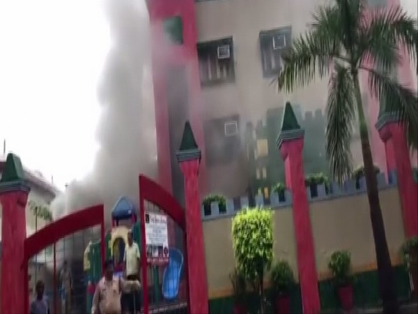 Visual from Mother's Pride playschool in Noida on Monday. Photo/ANI