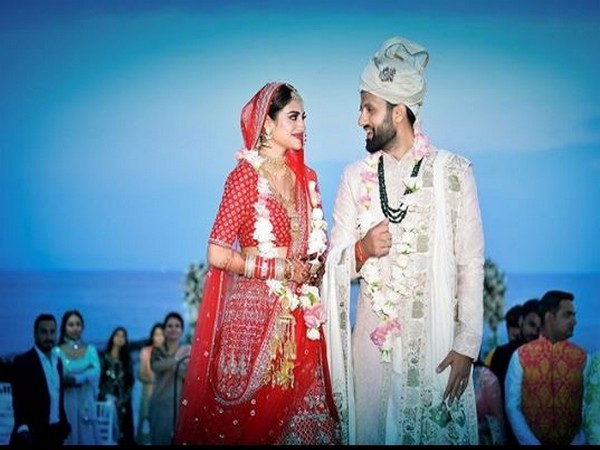 Nurat Jahan and Nikhil Jain during their nuptials in Turkey (Image courtesy: Twitter)