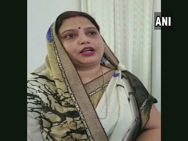 Sushant Singh Rajput's sister-in-law Nutan Singh speaking to reporters on Wednesday. (Photo/ANI)