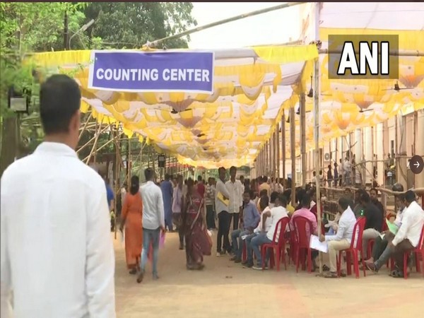 Visuals of a counting booth in Bhubaneswar (Photo/ANI)
